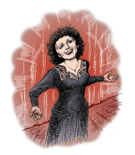 Edith Piaf singing