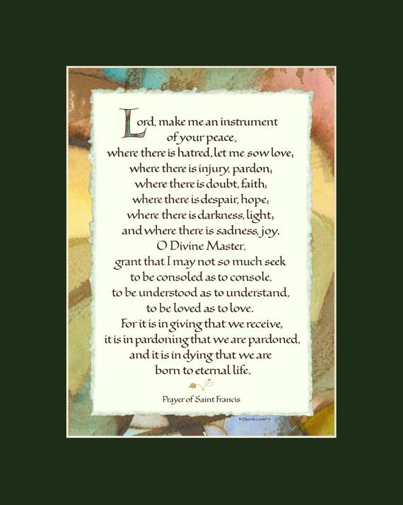 Prayer of St Francis
