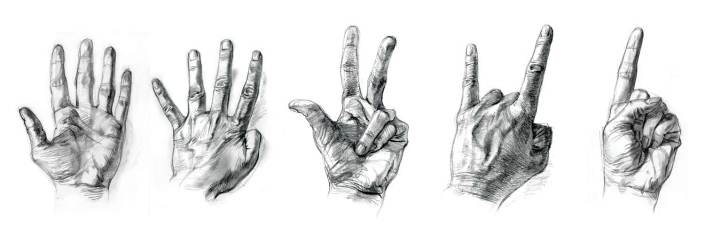 Thumb and Four Fingers