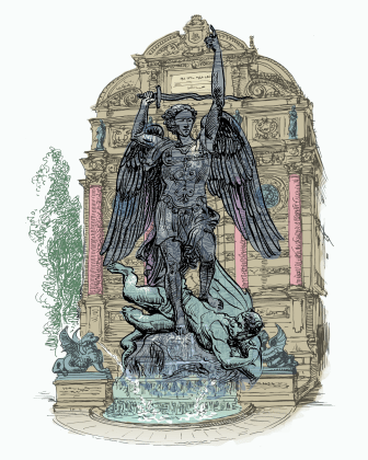 St.Michael fountain COLOR