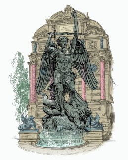 St.Michael fountain COLOR